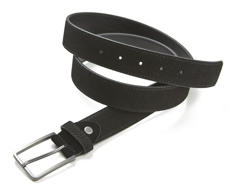 Verde 17-164 Ανδρική Δερμάτινη Ζώνη 125cm (Black)