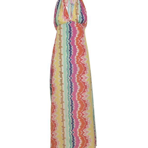 BLE ΦΟΡΕΜΑ ΜΑΚΡΥ ΠΟΛΥΜΟΡΦΙΚΟ ΠΟΛΥΧΡΩΜΟ ONE SIZE  (100% CREPE)
