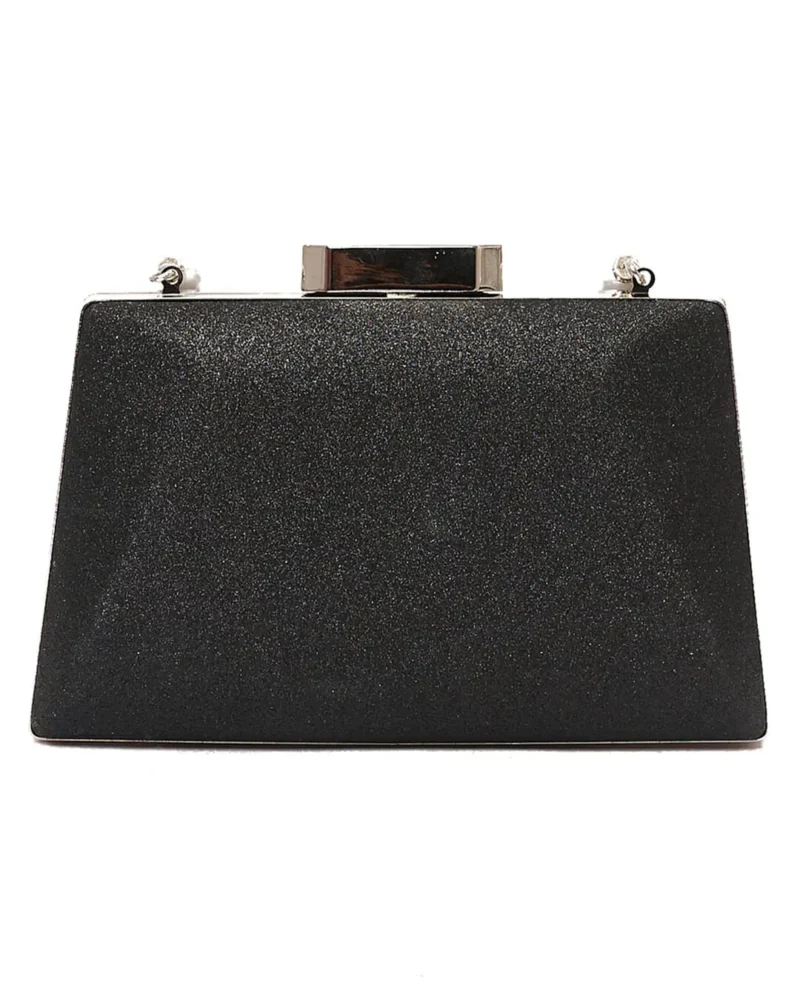 Γυναικεία Τσάντα clutch με πέρλες-21920 μαύρο - Image 3