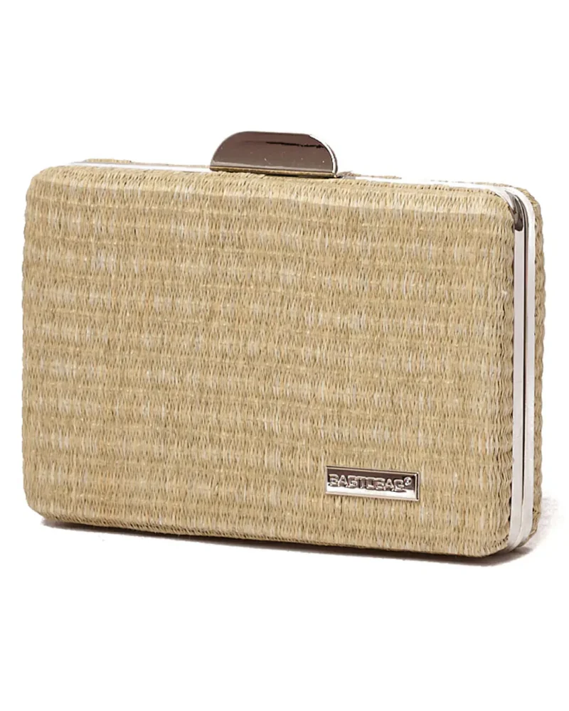 Γυναικείο Ψάθινο τσαντάκι clutch -21896 Μπεζ - Image 2