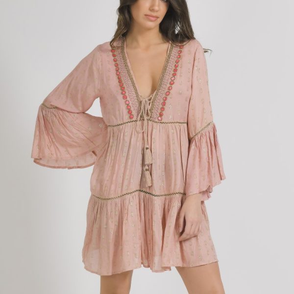 BLE ΦΟΡΕΜΑ/ΚΑΦΤΑΝΙ ΣΕ ΣΑΠΙΟ ΜΗΛΟ ΜΕ LUREX ΟΝΕ SIZE (100% VISCOSE)