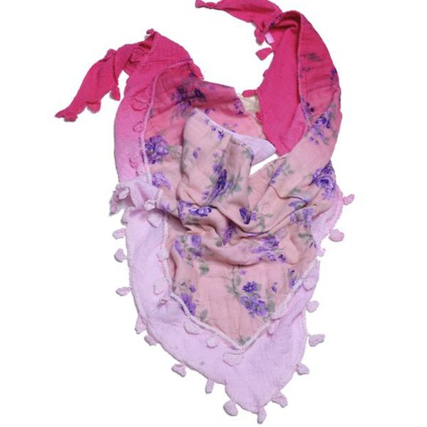 Biston fashion &apos;Σαν πασμινα, τριγωνο, με λουλουδια 29-501-001 PINK