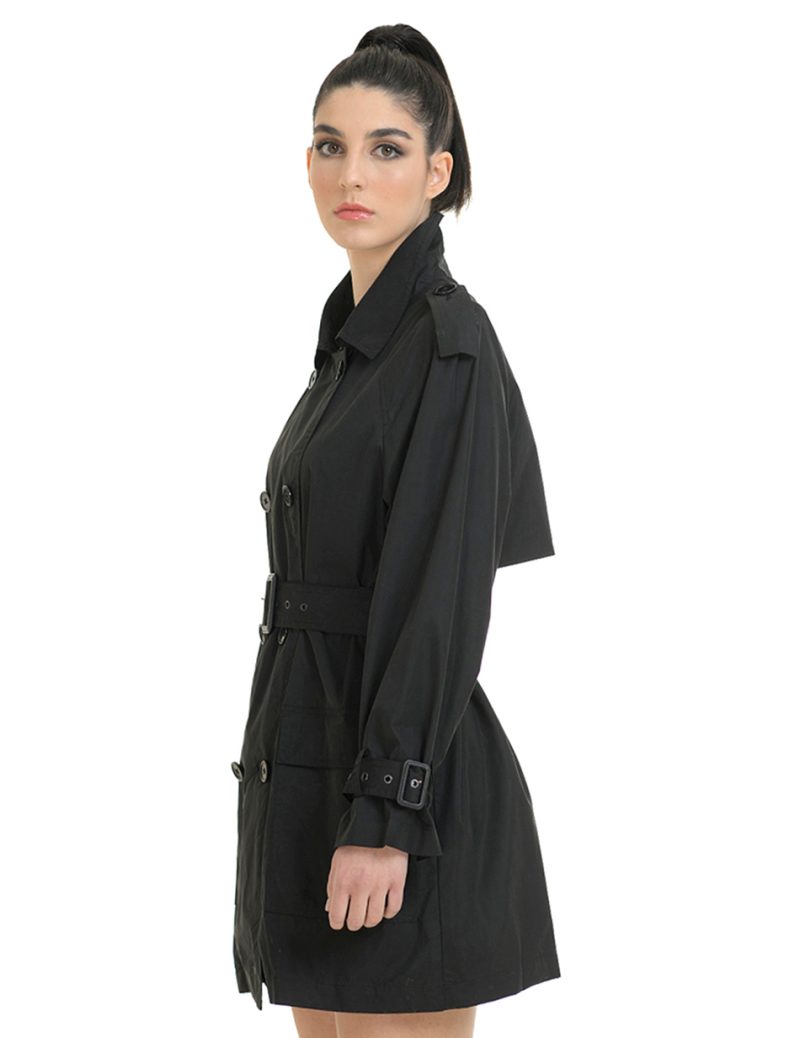 Splendid fashion γυναικεία καμπαρντίνα 43-101-002 BLACK - Image 2