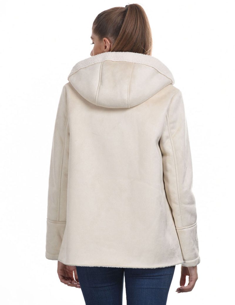 Biston fashion γυναικείο πανωφόρι κοντό 44-101-035 DK BEIGE - Image 4
