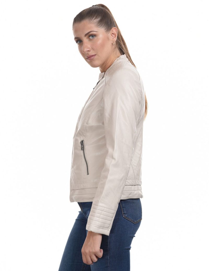 Splendid fashion γυναικεία δερματίνη 44-101-073C LT BEIGE - Image 3