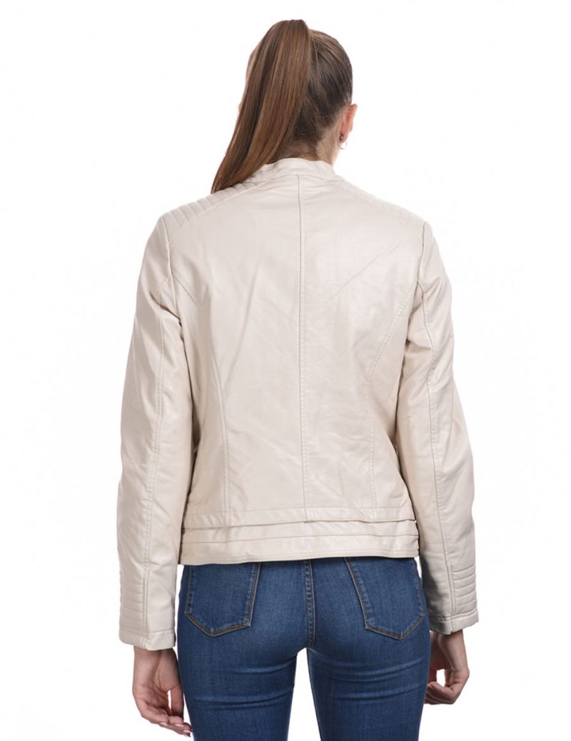 Splendid fashion γυναικεία δερματίνη 44-101-073C LT BEIGE - Image 4