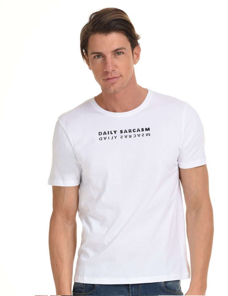 Biston fashion ανδρικό t-shirt 45-206-065 WHITE