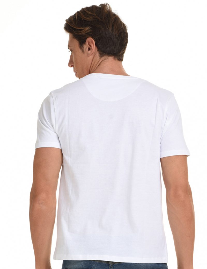 Biston fashion ανδρικό t-shirt 45-206-065 WHITE - Image 3