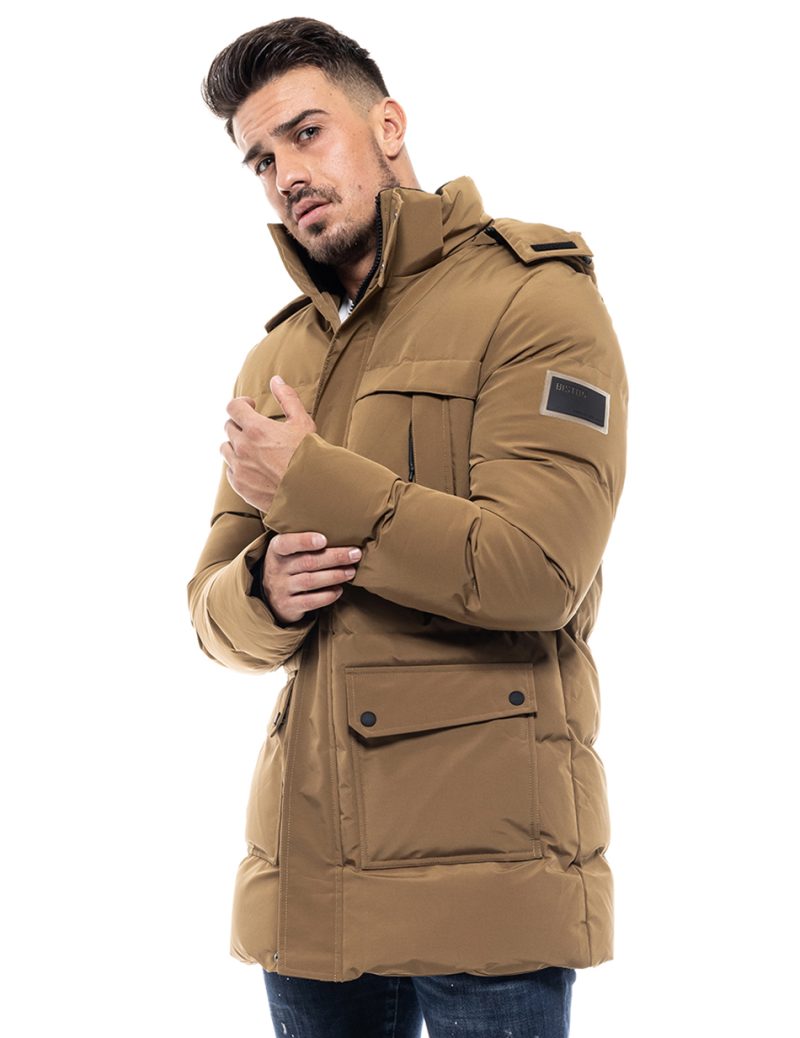 Biston fashion ανδρικό μπουφάν demi 46-201-024C BEIGE - Image 2