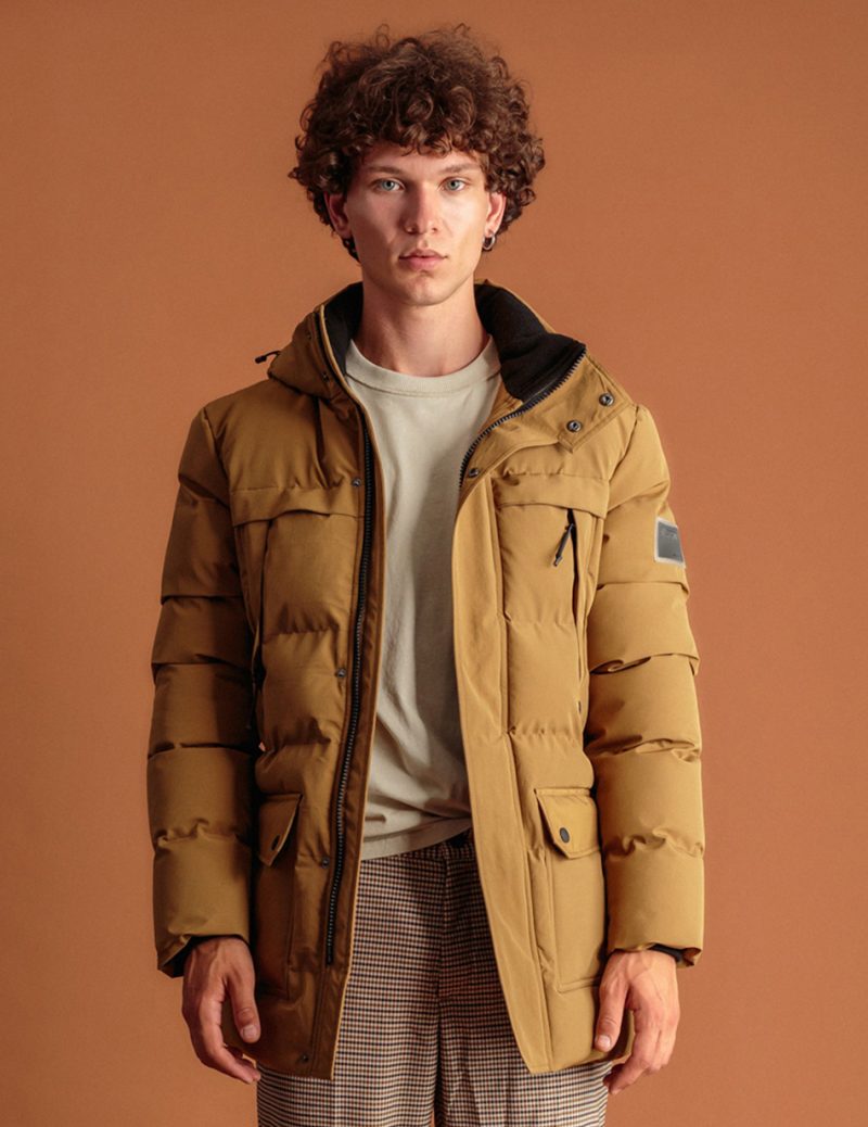 Biston fashion ανδρικό μπουφάν demi 46-201-024C BEIGE - Image 4