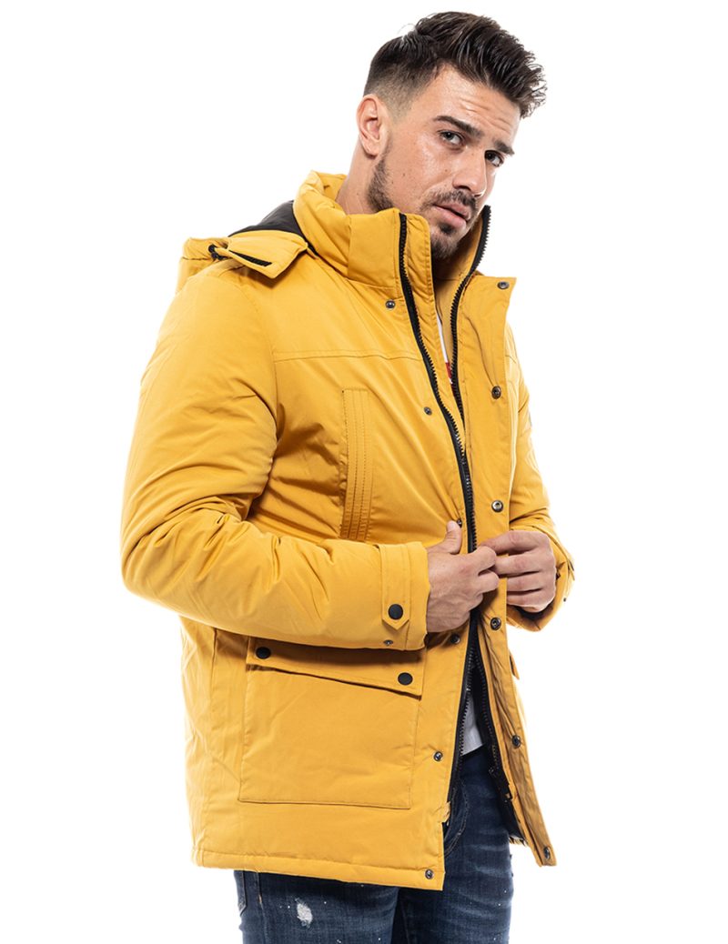 Biston fashion ανδρικό μπουφάν demi 46-201-027C YELLOW - Image 2