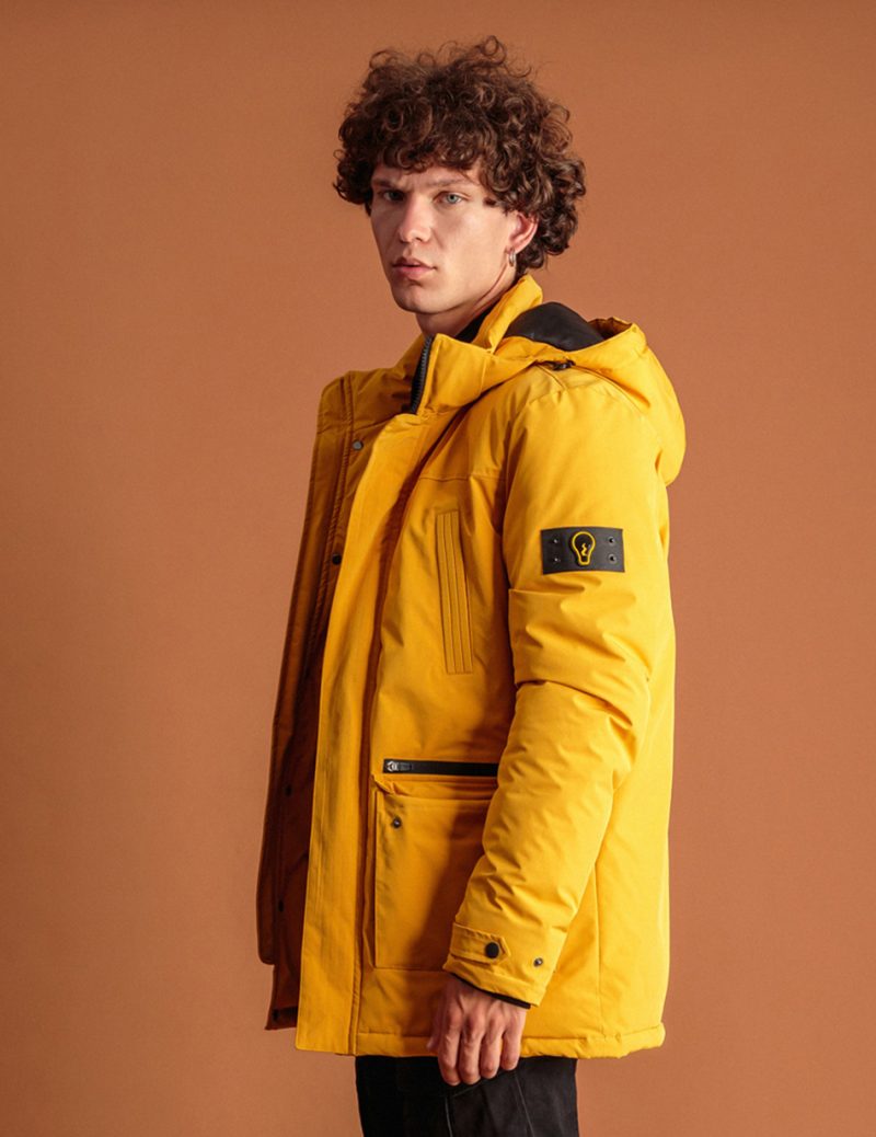 Biston fashion ανδρικό μπουφάν demi 46-201-027C YELLOW - Image 4
