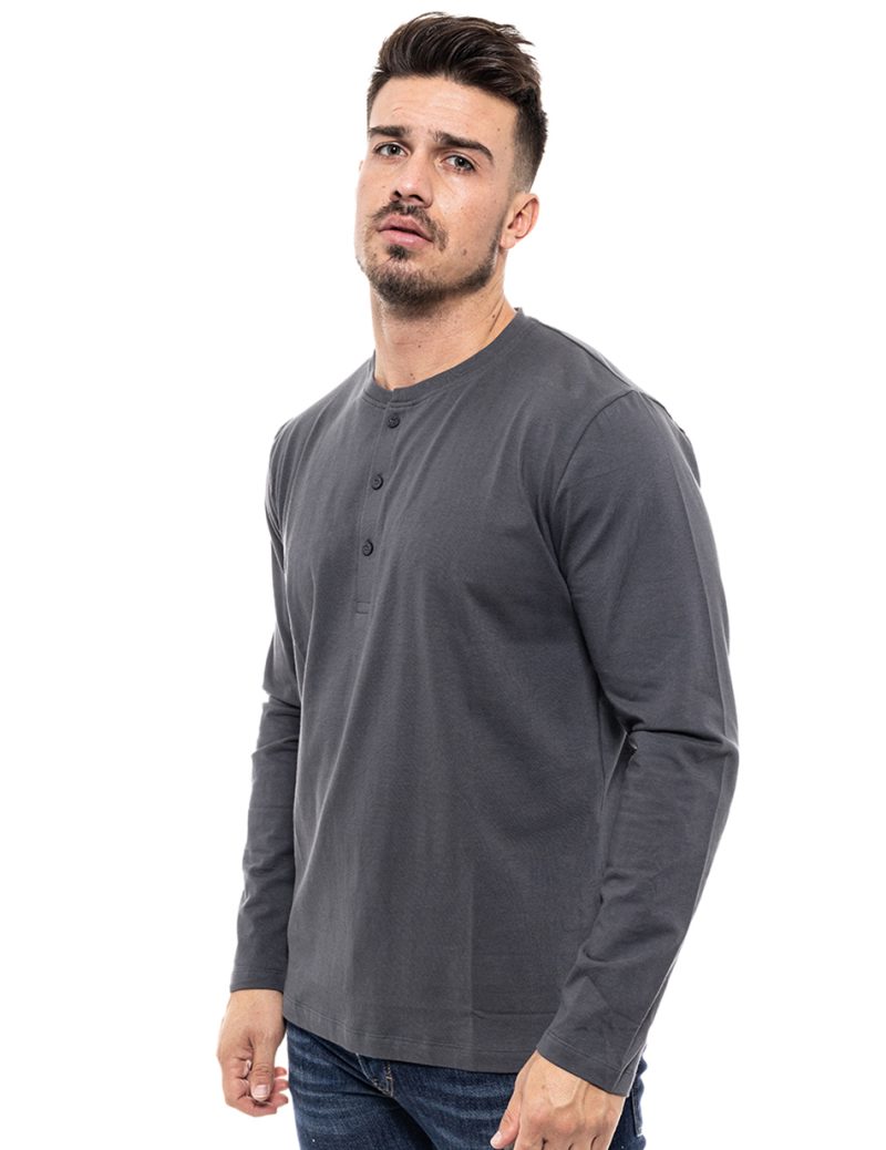 Biston fashion ανδρική μπλούζα 46-206-030 DK GREY - Image 2