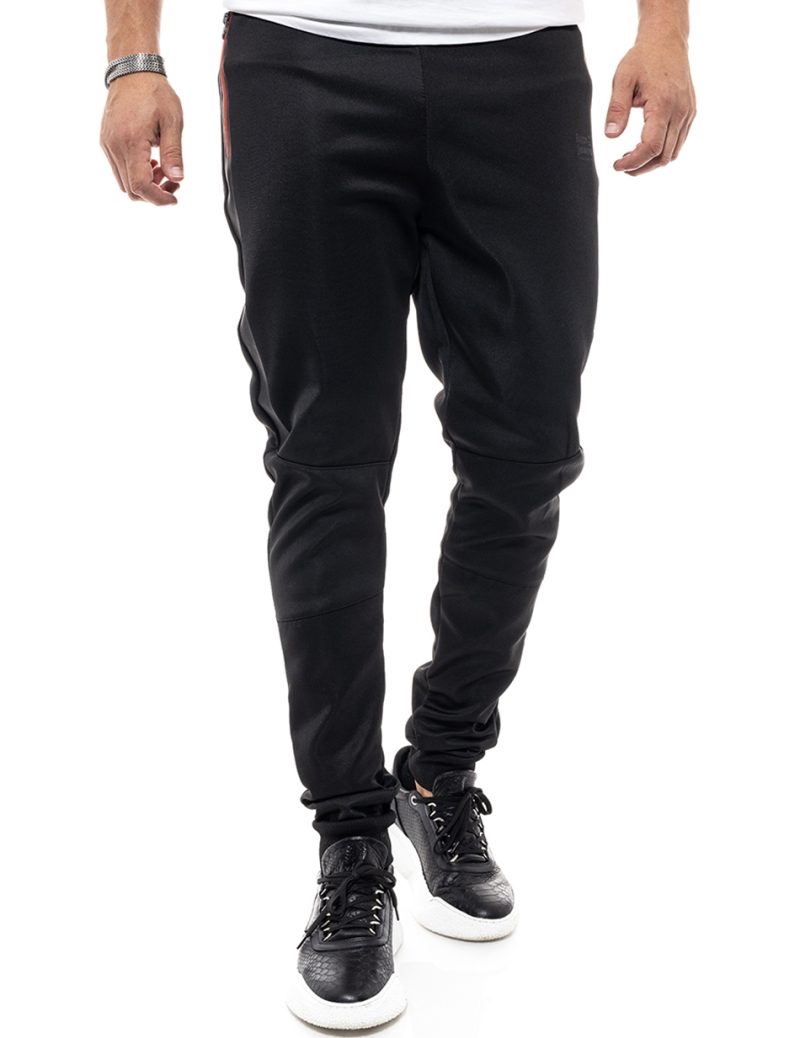Biston fashion ανδρικό παντελόνι φούτερ 46-241-006 BLACK LARGE