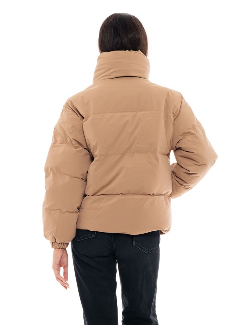 Splendid fashion γυναικείο κοντό μπουφάν με γιακά 48-101-071 CAMEL - Image 3