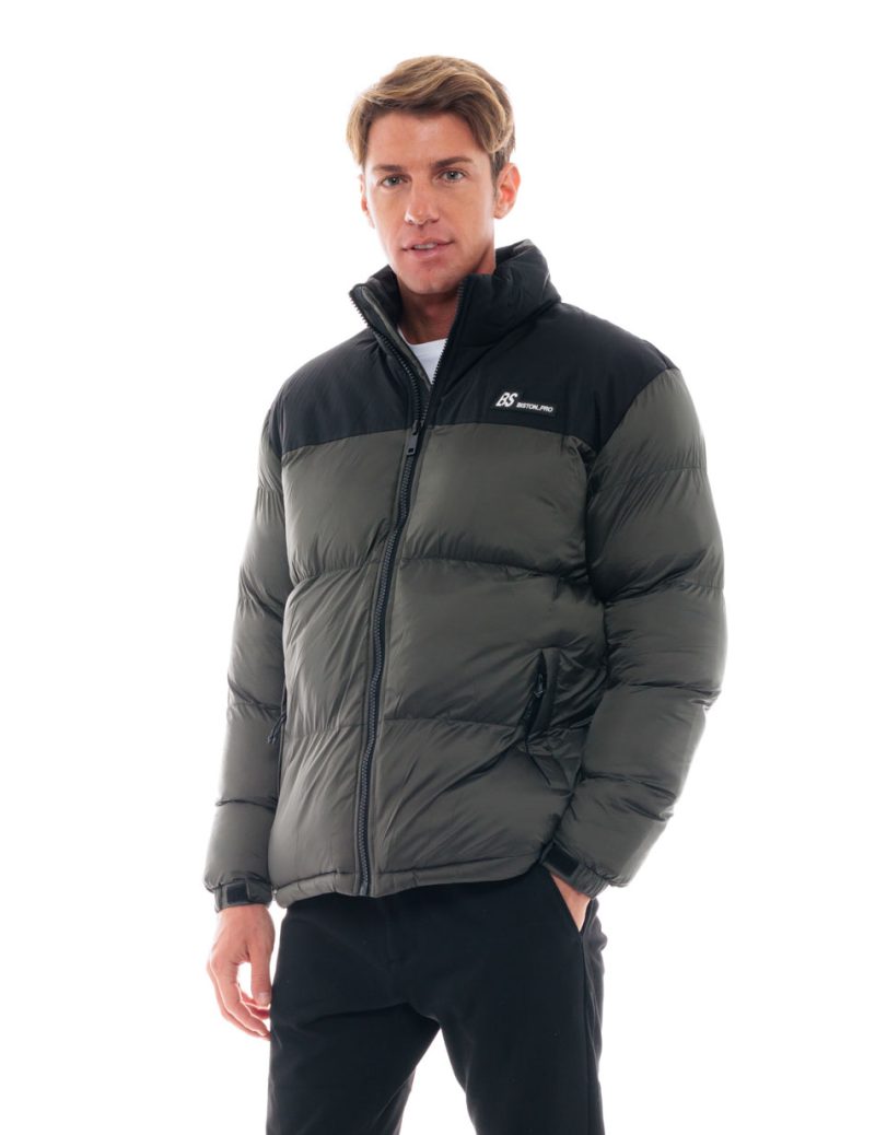 Biston fashion ανδρικό κοντό μπουφάν με γιακά 48-201-023 GREEN - Image 2