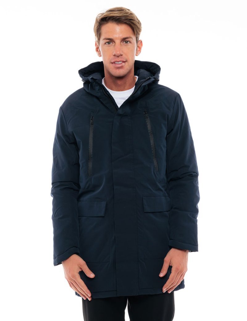 Splendid fashion ανδρικό μακρύ μπουφάν 48-201-057C NAVY