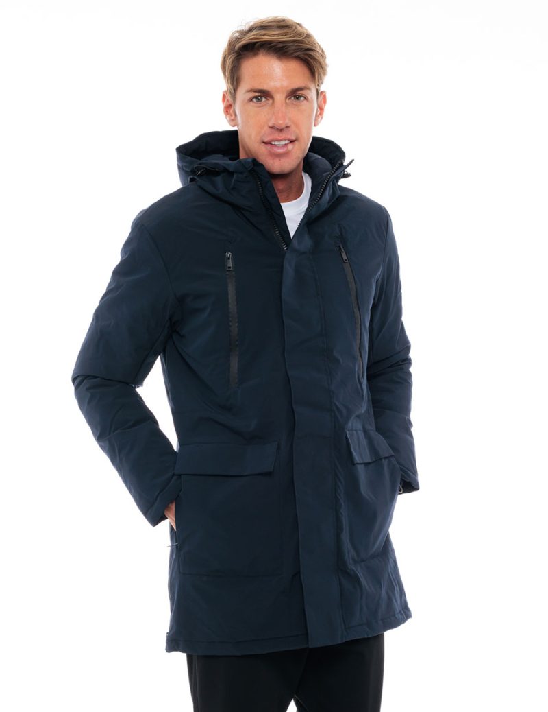 Splendid fashion ανδρικό μακρύ μπουφάν 48-201-057C NAVY - Image 2
