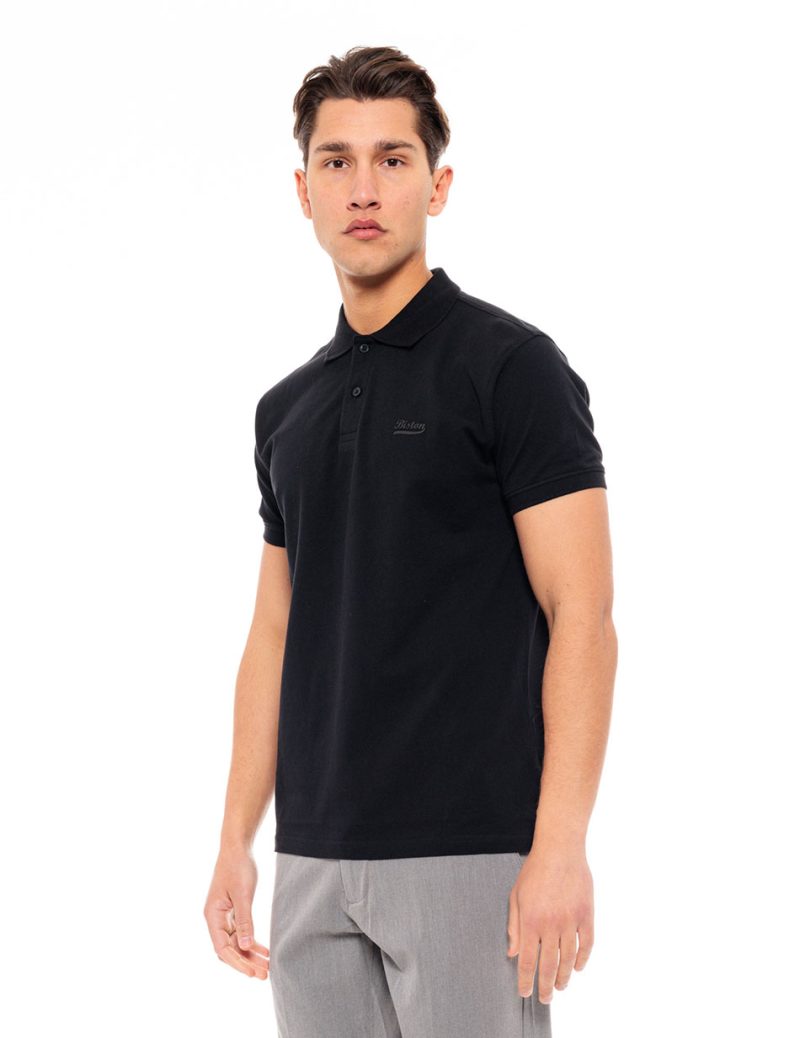 Biston fashion ανδρικό polo 49-206-073 BLACK - Image 2