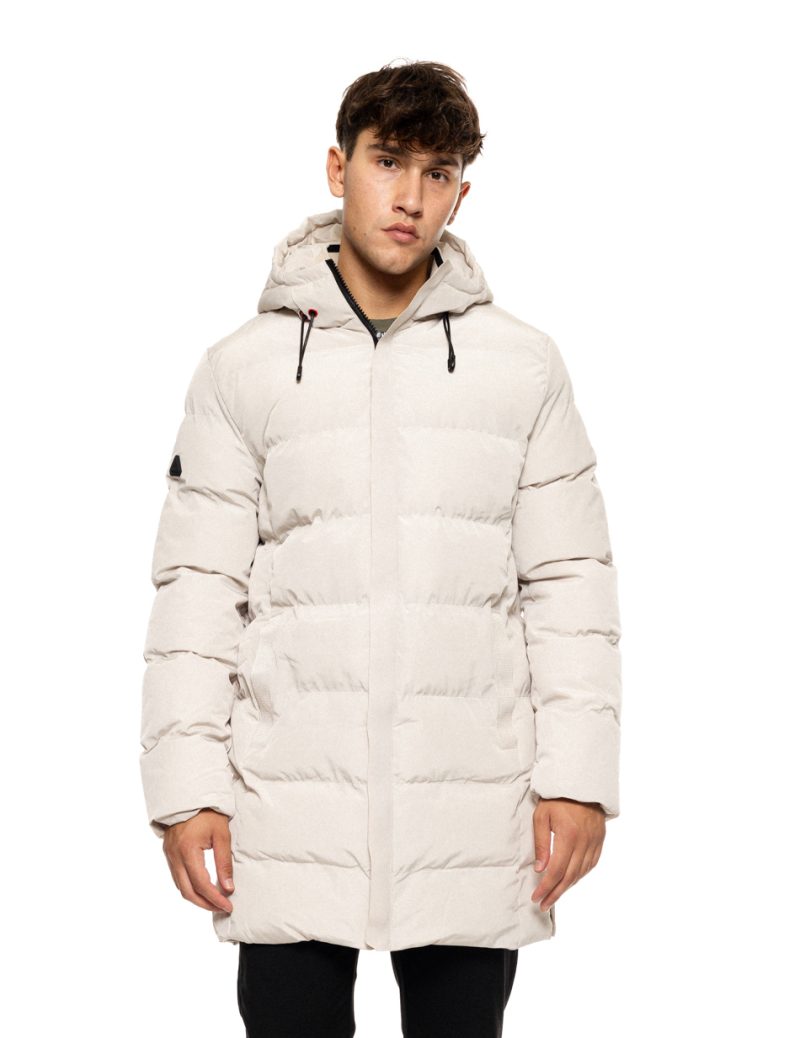 Splendid fashion ανδρικό μακρύ μπουφάν με ενσωματωμένη κουκούλα 50-201-083 ICE