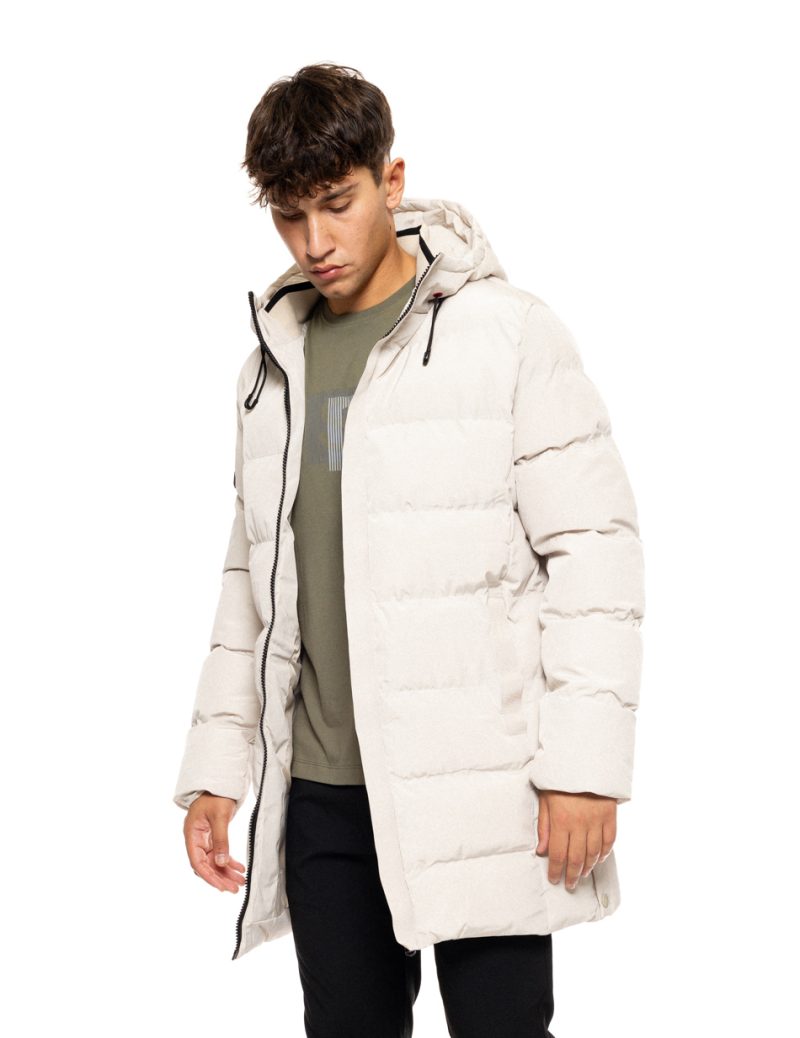 Splendid fashion ανδρικό μακρύ μπουφάν με ενσωματωμένη κουκούλα 50-201-083 ICE - Image 2