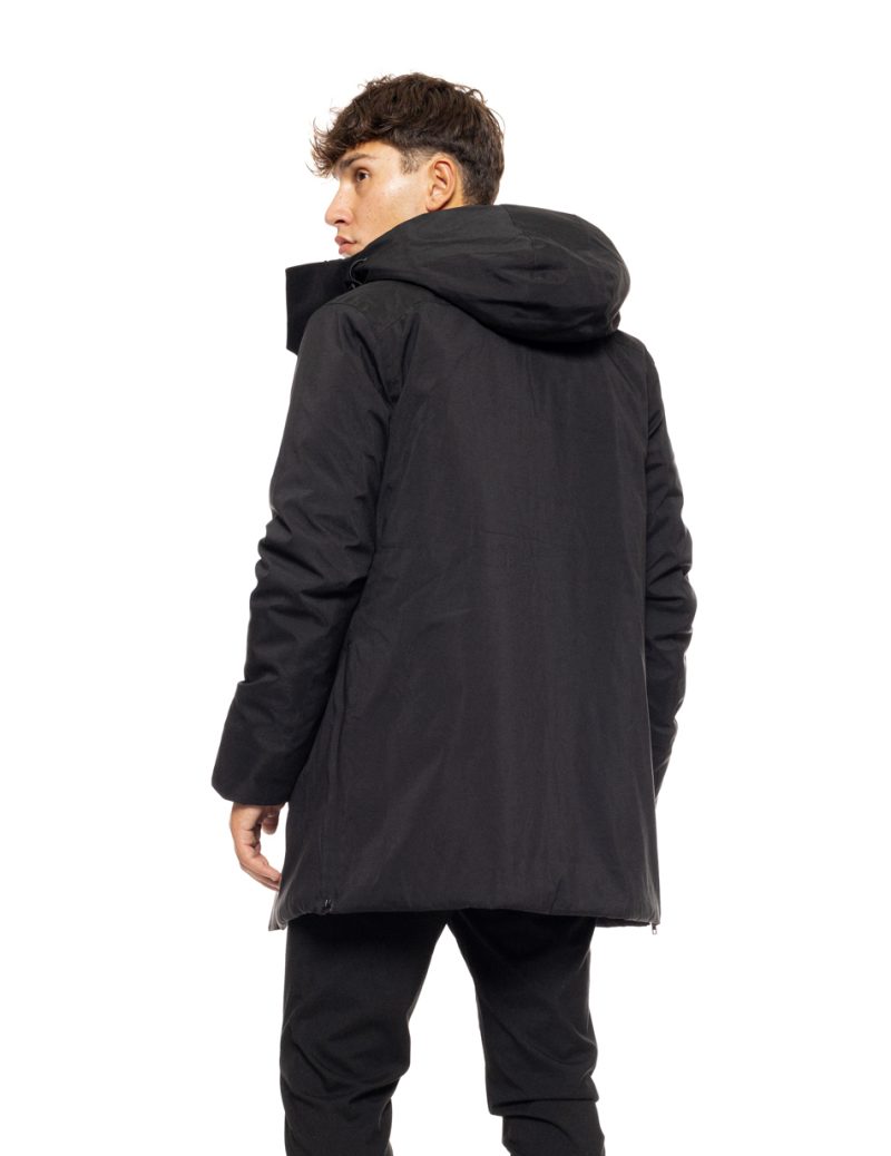 Splendid fashion ανδρικό demi μπουφάν με ενσωματωμένη κουκούλα 50-201-108 BLACK - Image 3