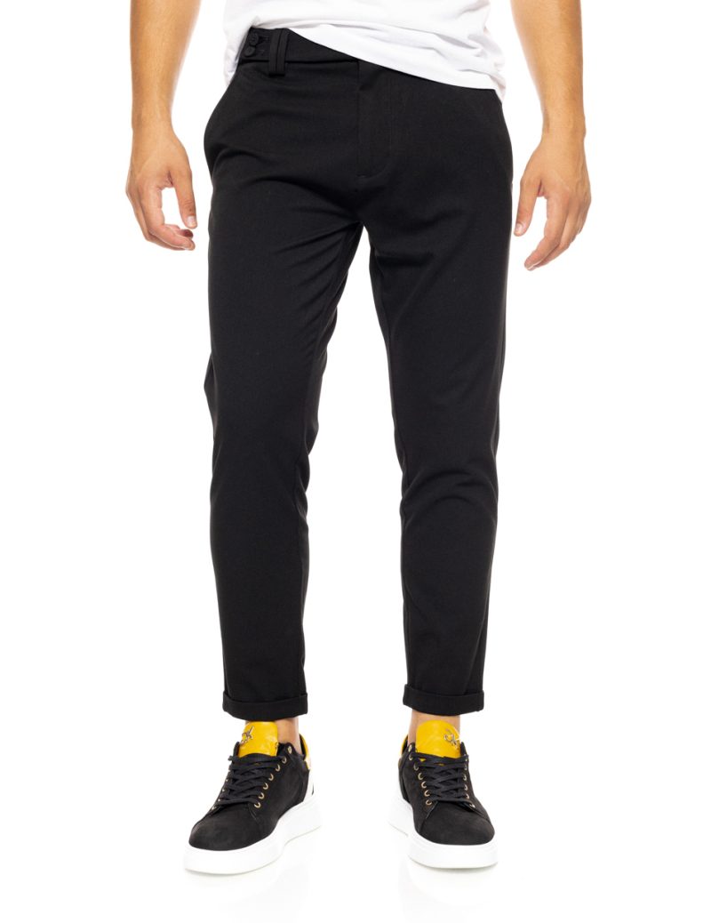 Biston fashion ανδρικό chinos παντελόνι 50-241-003 BLACK