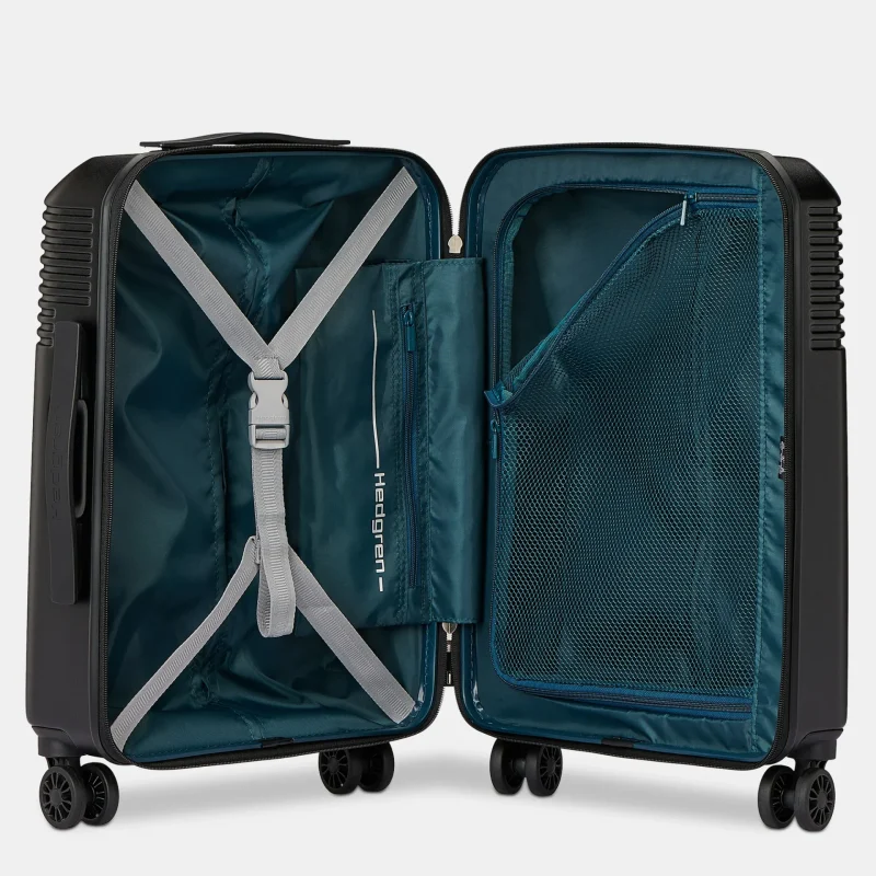 Hedgren Stripe Βαλίτσα Καμπίνας με ύψος 55cm Μαύρο - Image 9