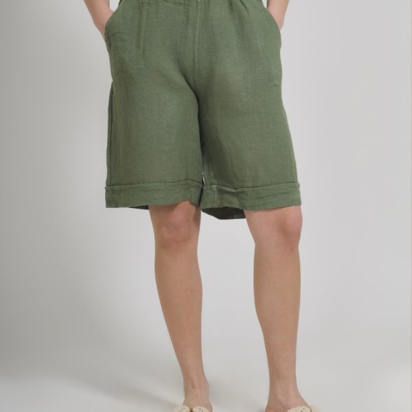BLE ΣΟΡΤΣΑΚΙ ΣΕ ΧΑΚΙ ΧΡΩΜΑ ONE SIZE (100% LINEN)