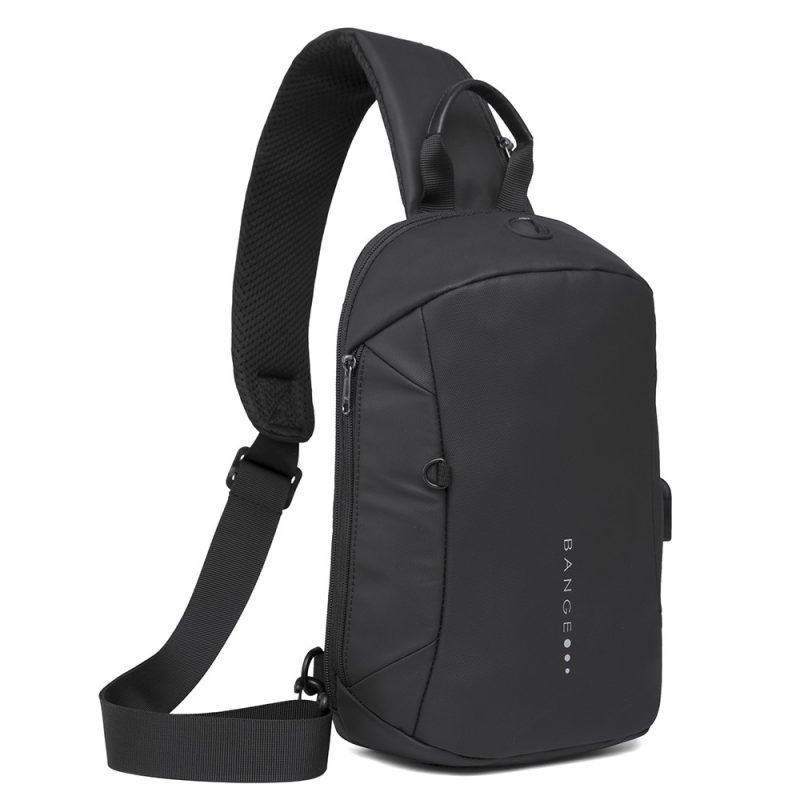 Τσαντάκι ώμου χιαστί crossbody Bange 1912 μαύρο - Image 5