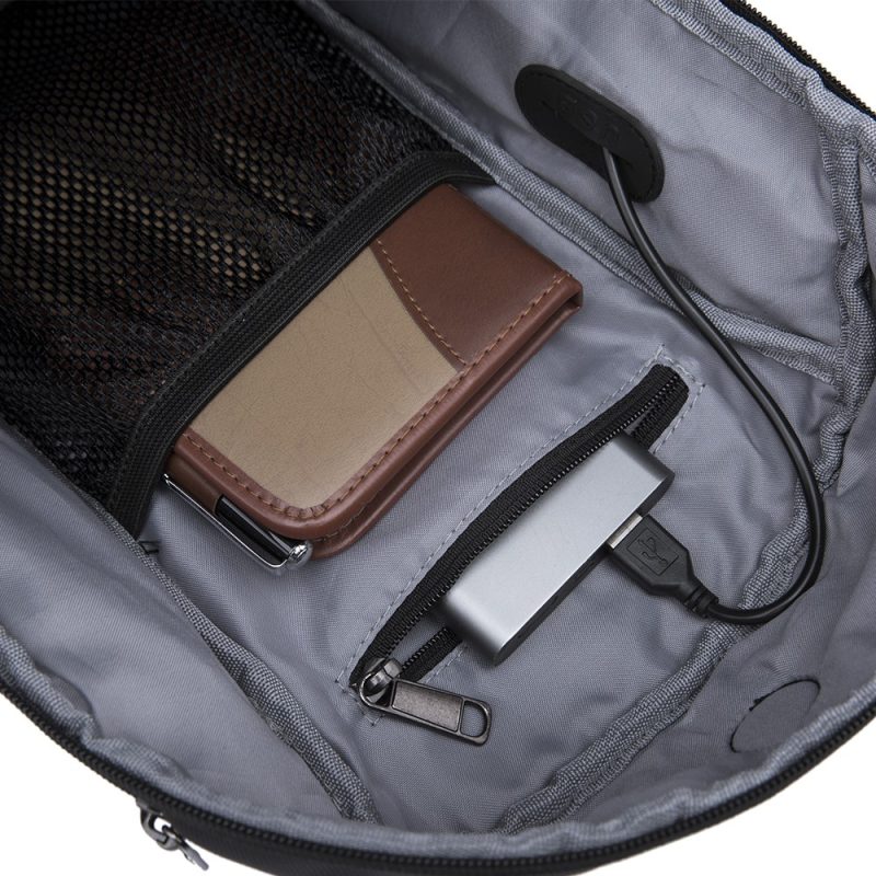 Τσαντάκι ώμου χιαστί crossbody Bange 1912 μαύρο - Image 7