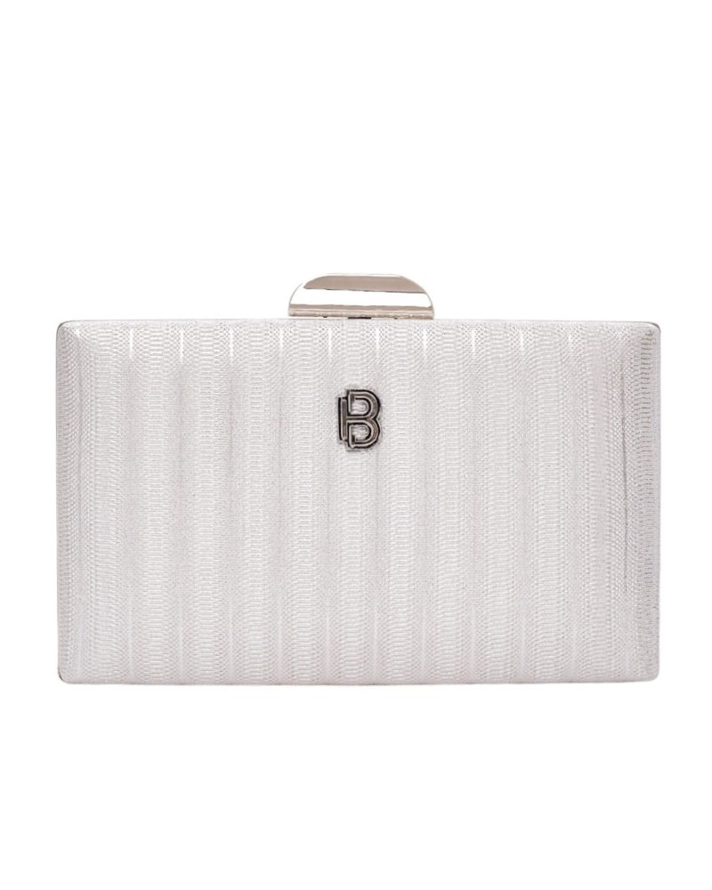 Τσάντα φάκελος clutch -JH-21973 - Ασημί