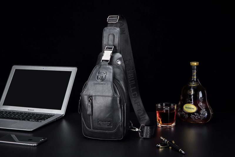 Δερμάτινο τσαντάκι body Bull Captain XB 095 μαύρο - Image 7