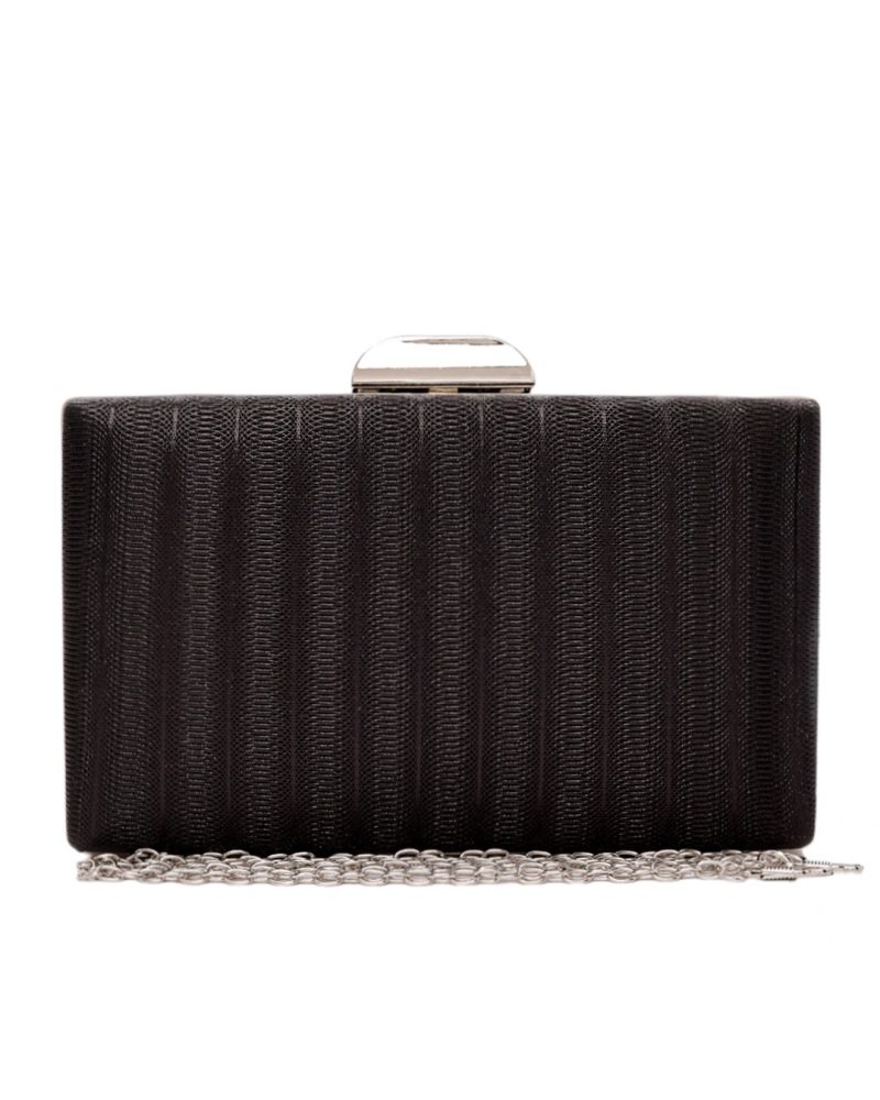 Τσάντα φάκελος clutch -JH-21973 - Μαύρο - Image 4