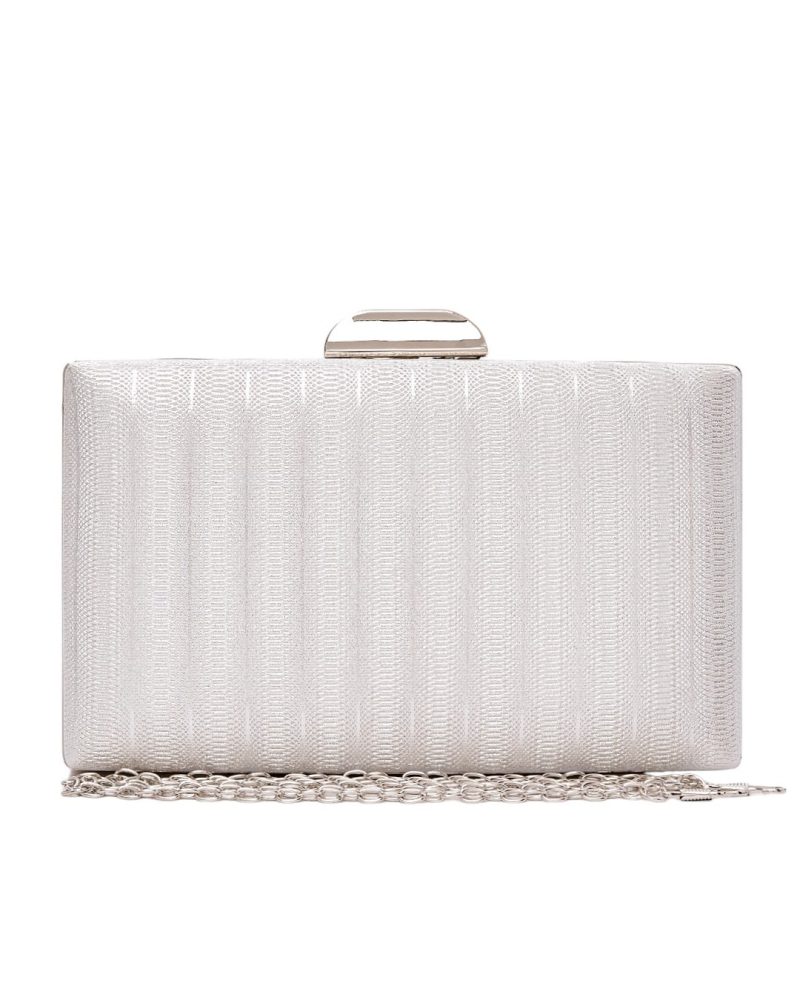 Τσάντα φάκελος clutch -JH-21973 - Ασημί - Image 5