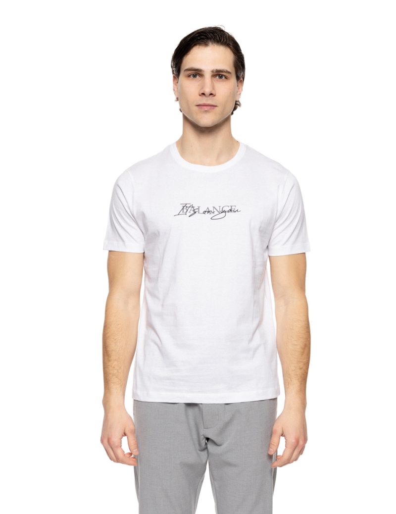 Biston fashion ανδρικό t-shirt 51-206-009 WHITE