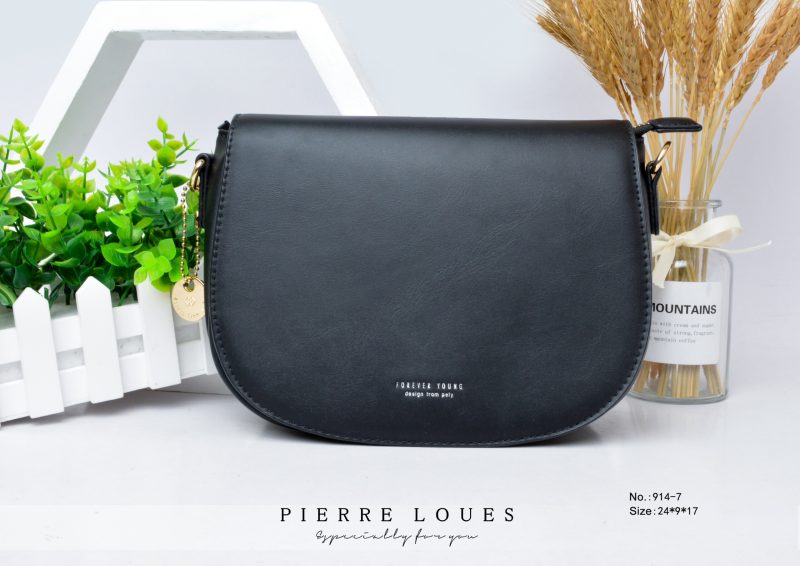 Γυναικεία Τσάντα Χιαστί Pierre Loues 914-7 μαύρο - Image 2