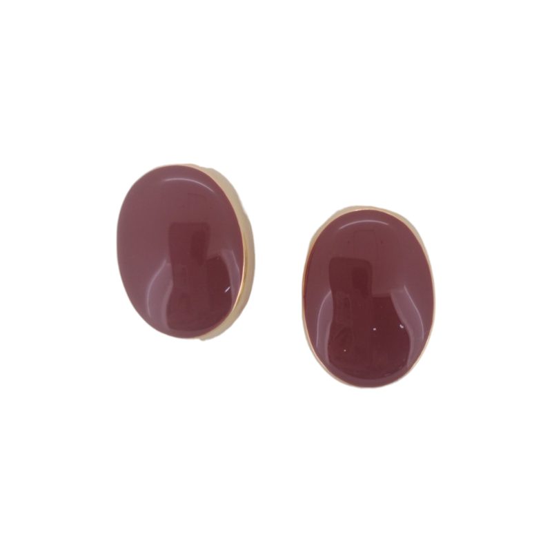 Σκουλαρίκια αυτιών Burgundy Red 27 mm