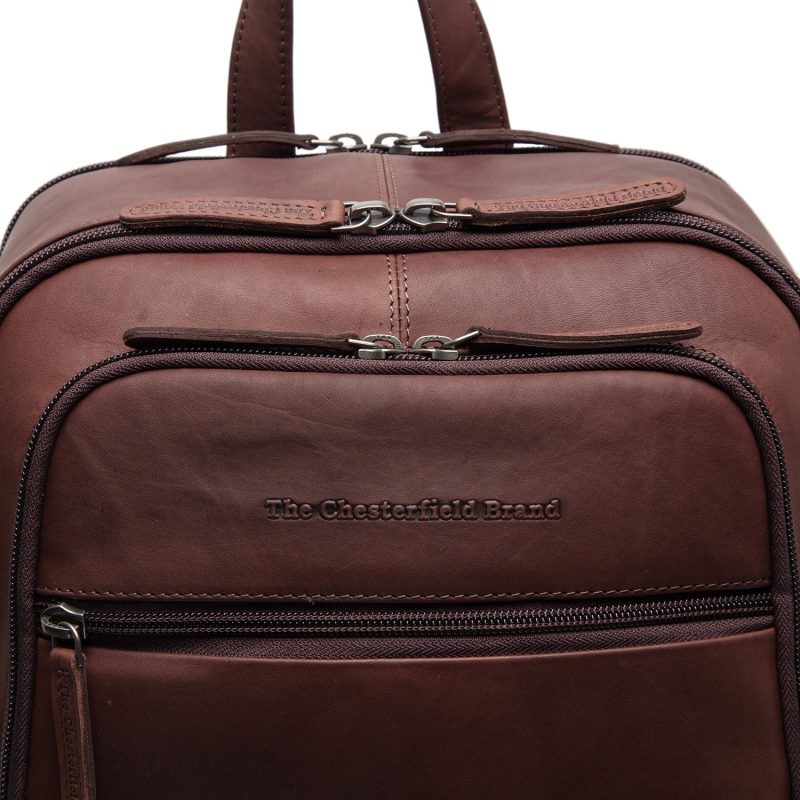 Chesterfield Leather Backpack Detroit Brown - Image 4