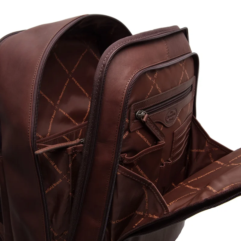 Chesterfield Leather Backpack Detroit Brown - Image 5