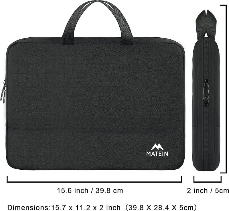 Υφασμάτινος Χαρτοφύλακας Matein 15,6  laptop 5L 1025 μαύρο - Image 3