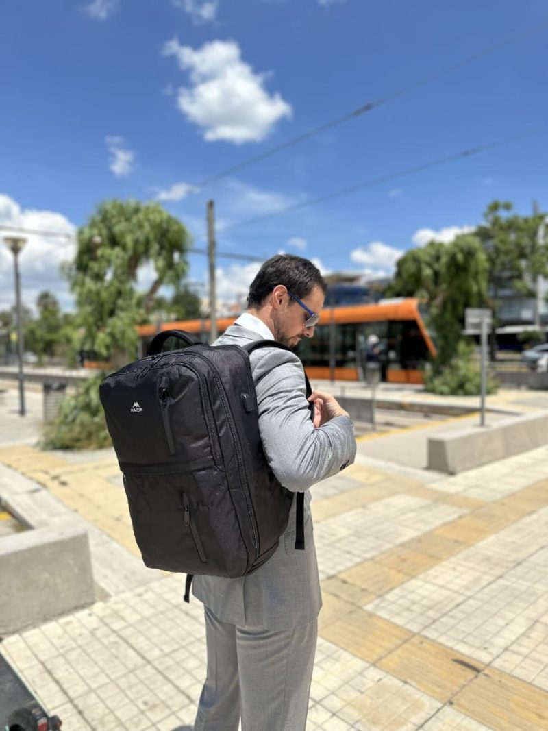 Σακίδιο πλάτης 40L Travel 17” Matein 1197 μαύρο - Image 4