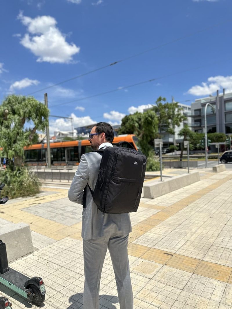 Σακίδιο πλάτης 40L Travel 17” Matein 1197 μαύρο - Image 3
