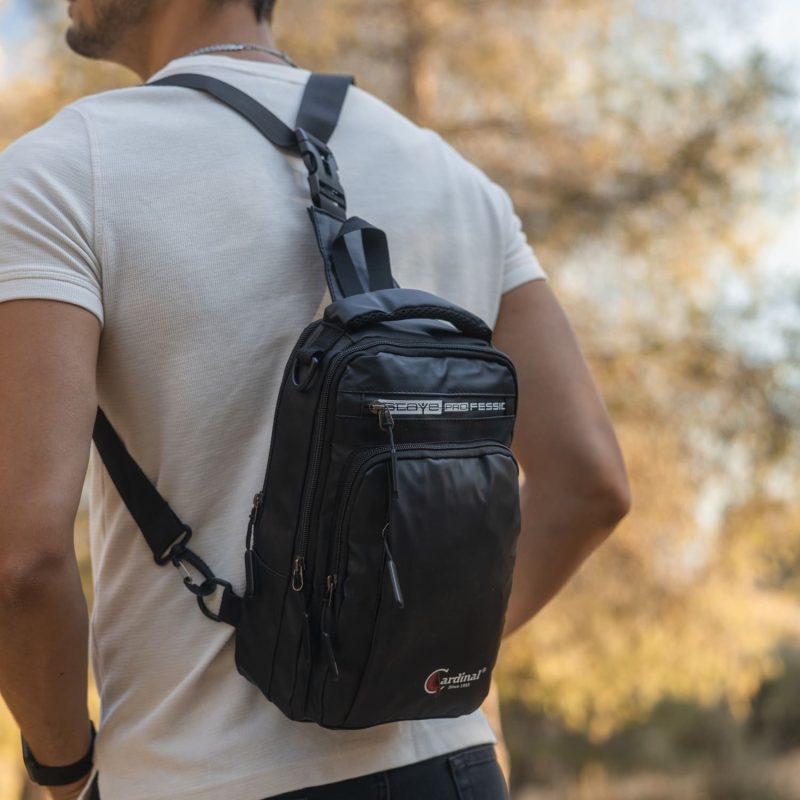 Τσαντάκι ώμου χιαστί crossbody mini backpack Cardinal 1200 μαύρο - Image 3