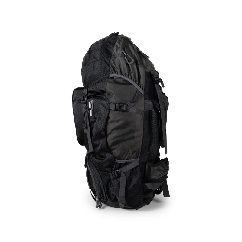 Σακίδιο πεζοπορίας, αδιάβροχο Daypack 60L Camping 1488 μαύρο - Image 5