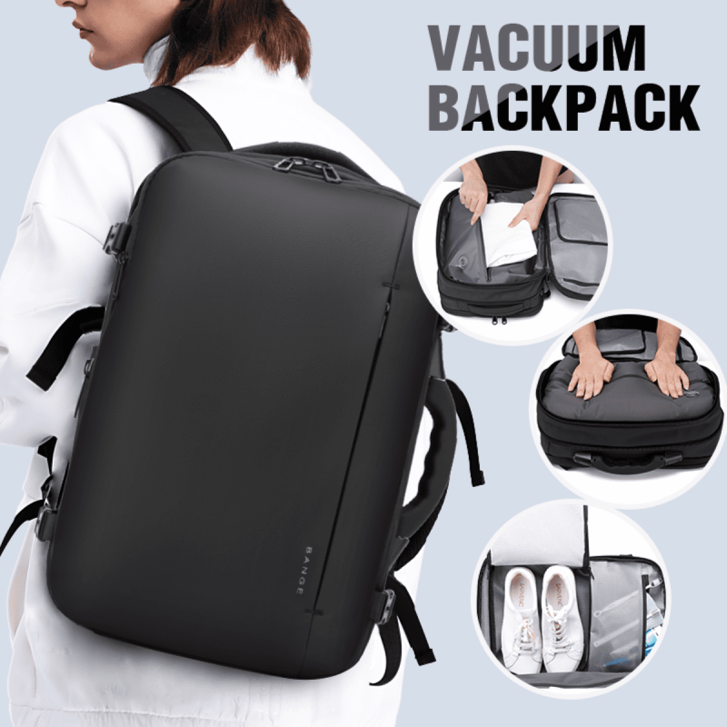 Σακίδιο πλάτης vacuum Tsa Lock με ζυγαριά 36L Laptop 17,3” Bange 1909-8 μαύρο - Image 3