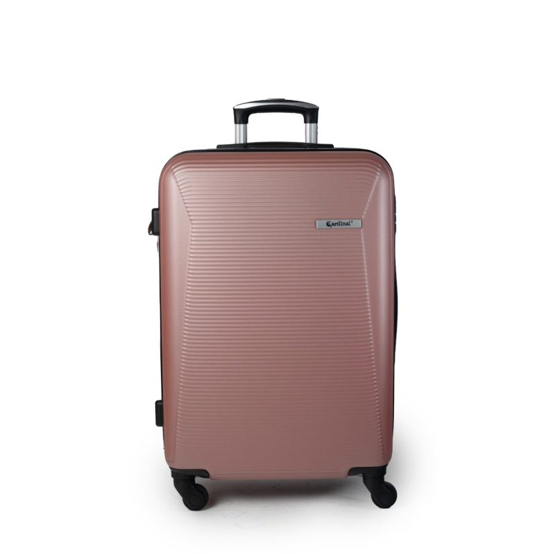 Βαλίτσα trolley Cardinal μεσαία 2009/60cm ροζ χρυσό - Image 4