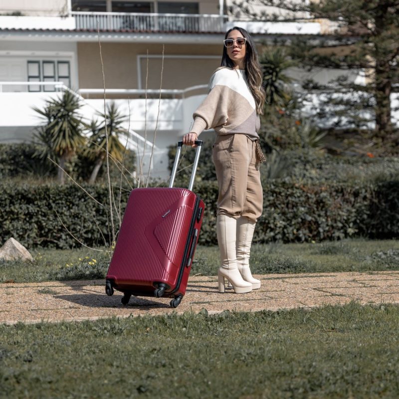 Βαλίτσα trolley Cardinal μεσαία 2010/60cm μπορντό - Image 2