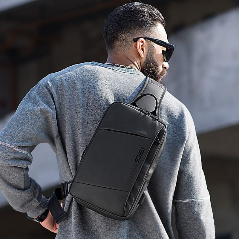 Τσαντάκι ώμου χιαστί crossbody Bange 22002 μαύρο - Image 2