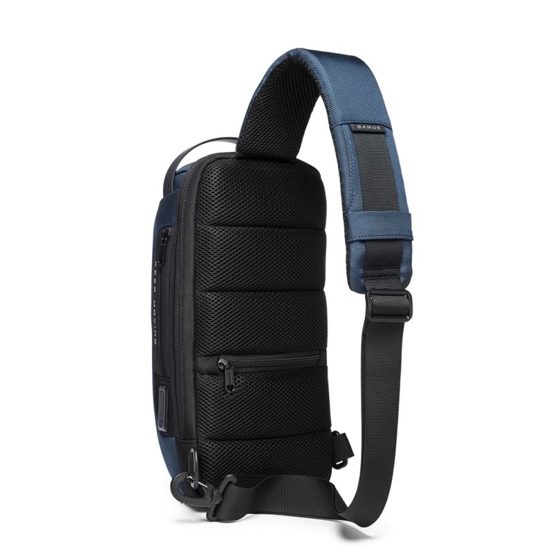 Τσαντάκι ώμου χιαστί crossbody Bange 22085 μπλέ - Image 6